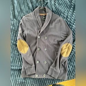 H&M Blue and Brown Cardigan